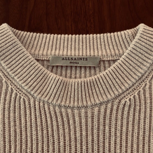 All Saints “Eloise Jumper” gray cotton sweater, S - Picture 6 of 7